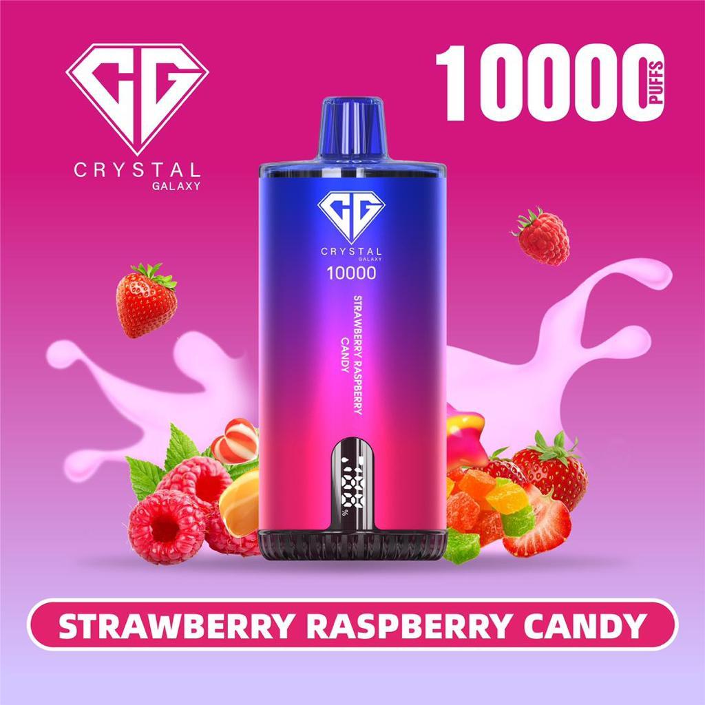 Crystal Galaxy 10000 Puffs Disposable Vape Strawberry Raspberry Candy