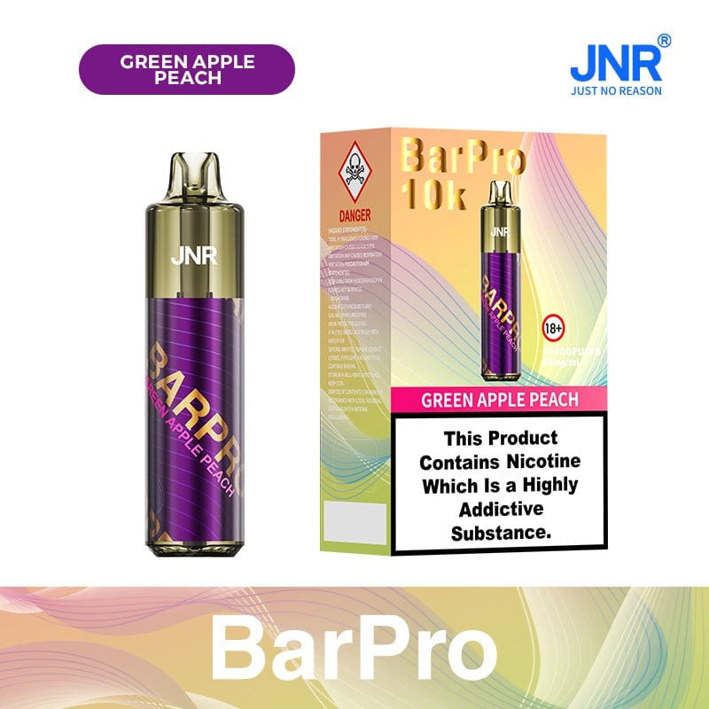 JNR Bar Pro 10k Puffs Green Apple Peach