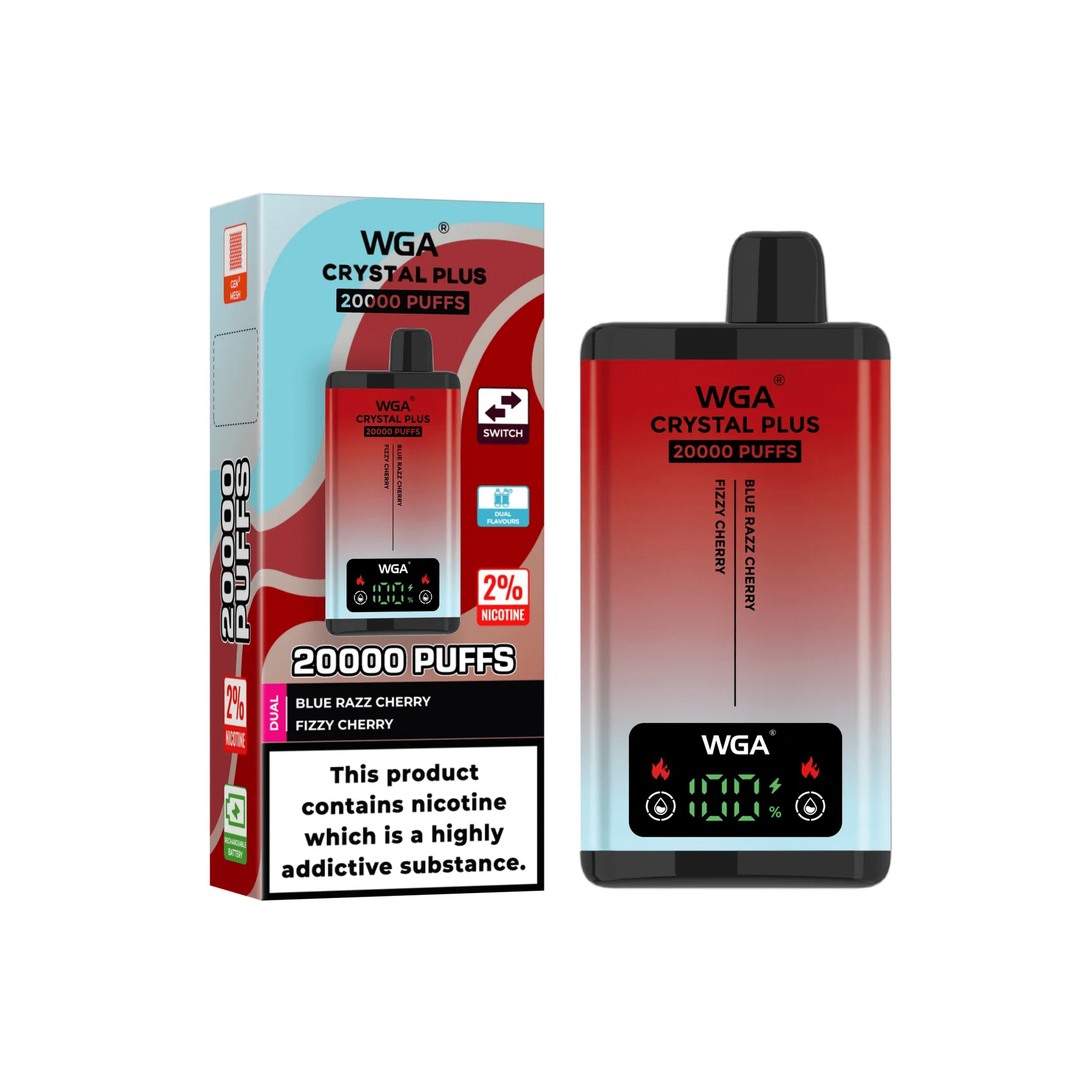 WGA Crystal Plus Switch 20000 Puffs Disposable Vape