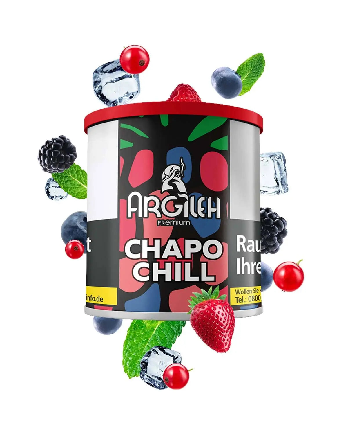 Three Argileh Shisha Flavours with colorful packaging and fruit graphics on a white background, promoting 'Any Flavour, Any Quantity' at £34.99 per unit.