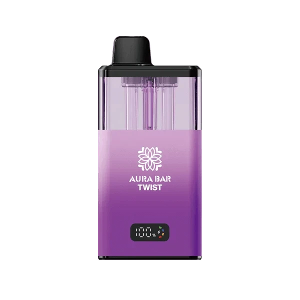 Three 'Aura Bar Twist 40k' Prefilled Pod Kits with pricing information on a white background