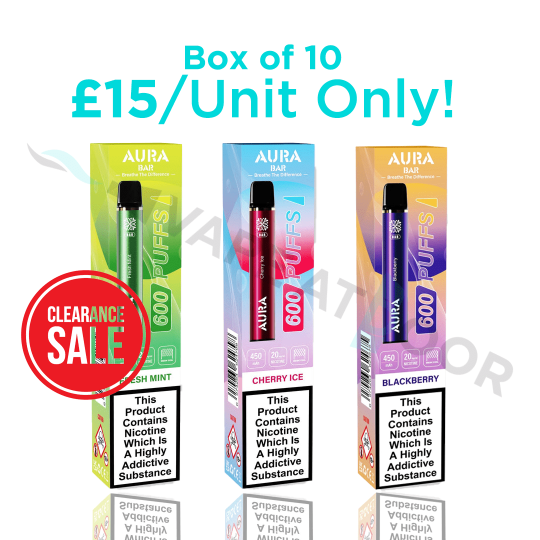 Crystal Prime Aura Bar 600 Puffs (Box of 10)