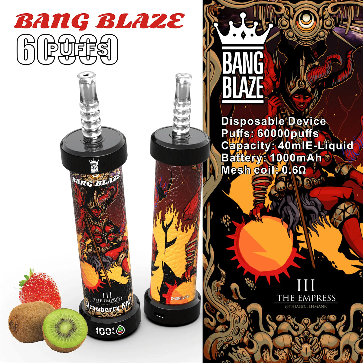 Bang Blaze 60K Shisha Vape (60,000+ Puffs) Vape At Door