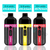 Three Bigmaxx 22k vaping devices with price labels for different quantity ranges on a white background.