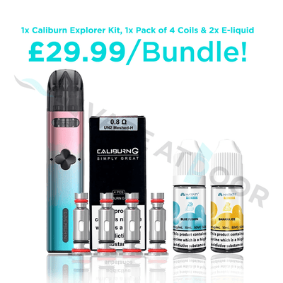 Uwell Caliburn Explorer Kit + Coils & E-Liquid | Bundle Deal