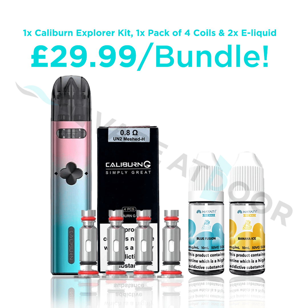 Uwell Caliburn Explorer Kit + Coils &amp; E-Liquid | Bundle Deal