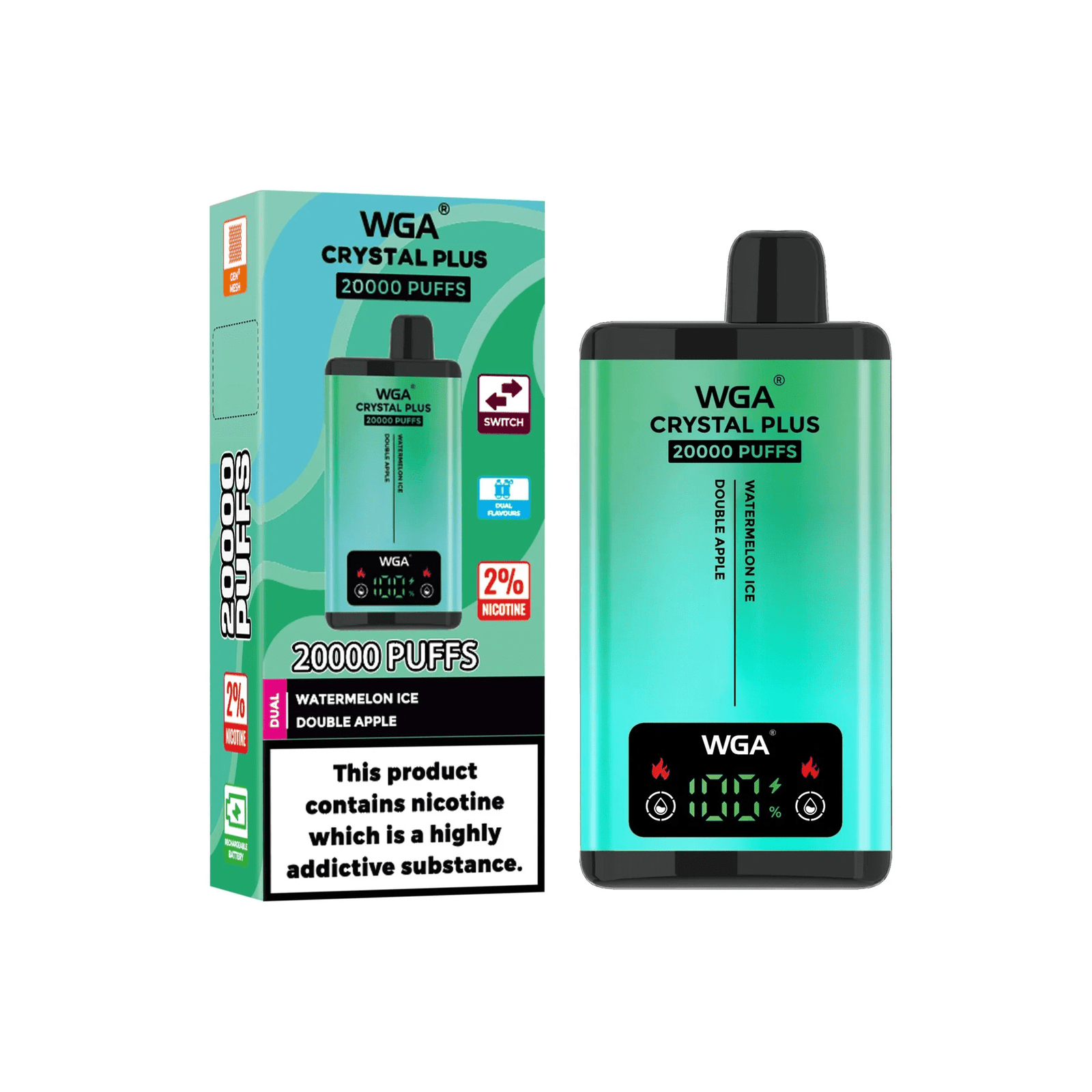 WGA Crystal Plus Switch 20000 Puffs Disposable Vape