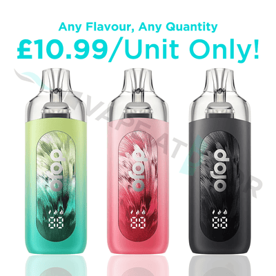 Three dojo blast 30k pro devices with pricing details on a white background