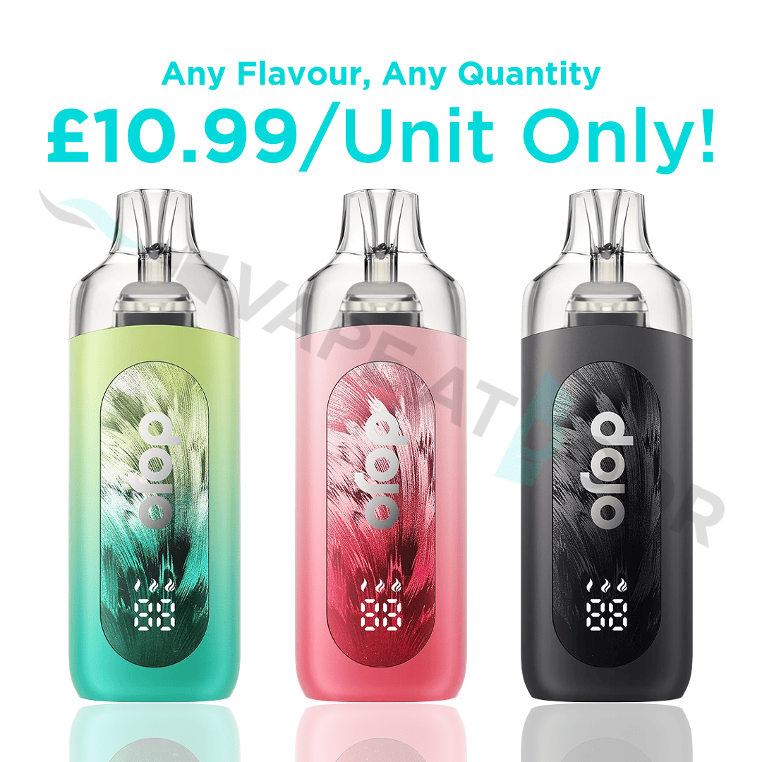 Three dojo blast 30k pro devices with pricing details on a white background