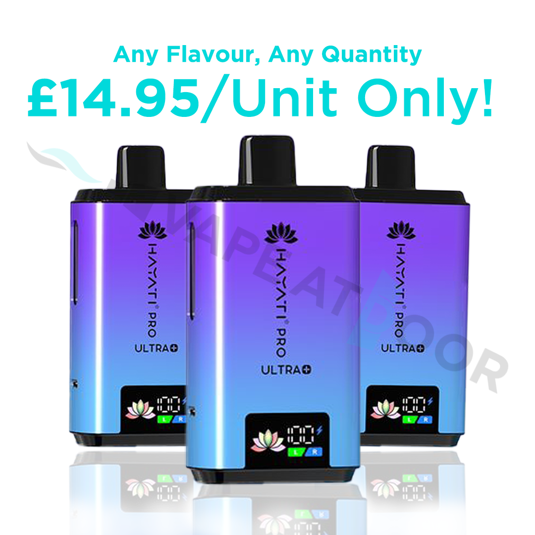 Hayati pro ultra plus 25000 Puffs now available at Vape at Door UK