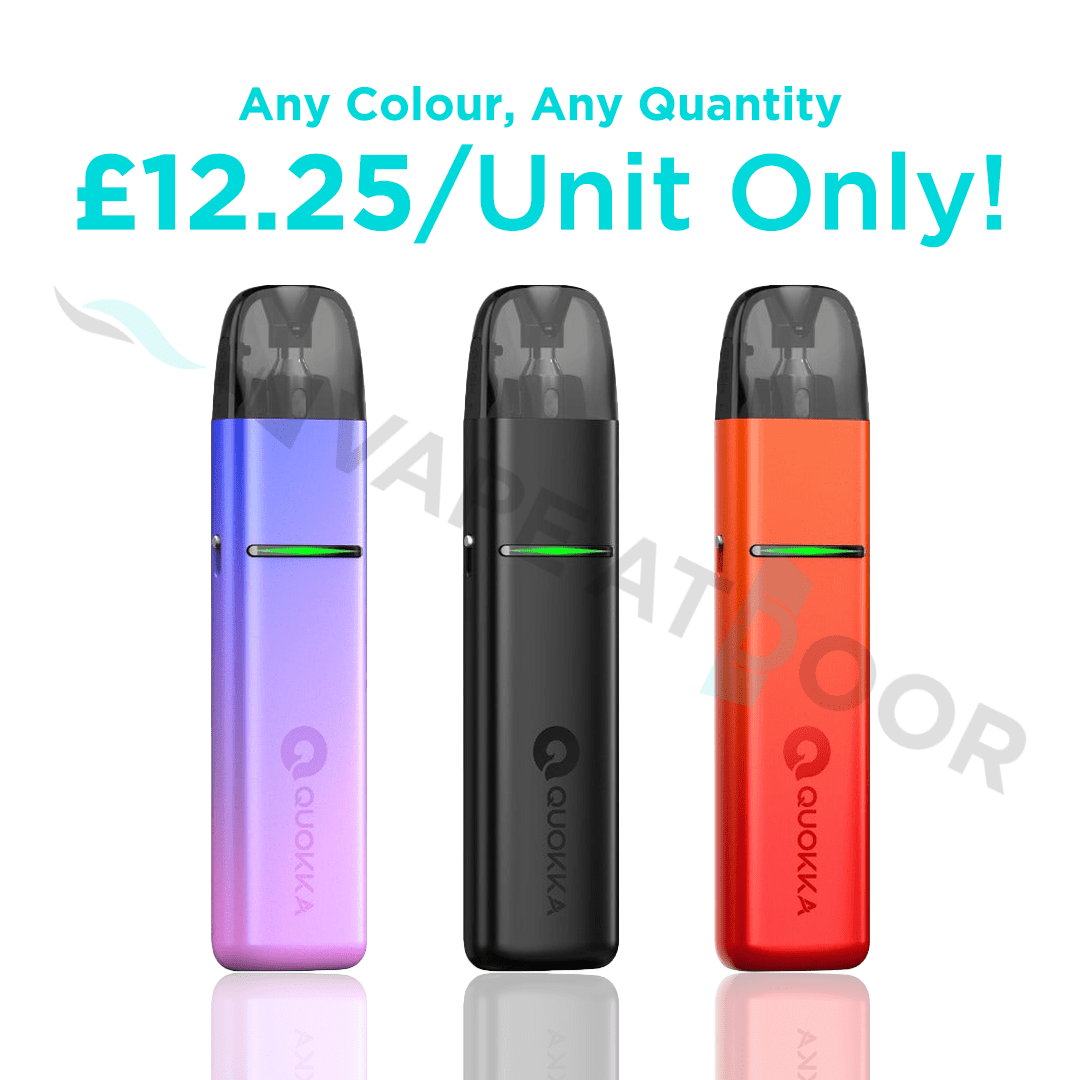 Three Hayati quokka elite Vape Kit with Multi Colours and Price Tag