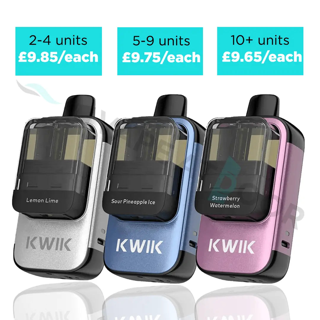 Three Innokin KWIK 35K Devices with Multibuy Discount Details on a white background