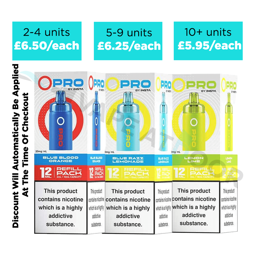 Insta O Pro 10k Prefilled Pods with multibuy deal