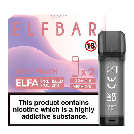 Elf Bar ELFA Pre-Filled E Liquid Pods Nic Salt 2ML 20MG