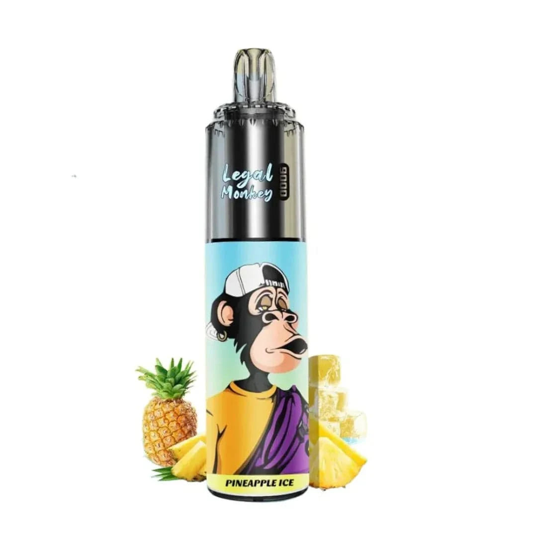 Legal Monkey 9k Puffs Pineapple Ice Flavour