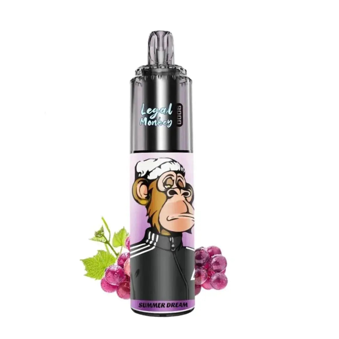Legal Monkey 9000 Puffs Disposable Vape for 9.95 Legal Monkey 9000 Puffs Disposable Vape for 9.95
