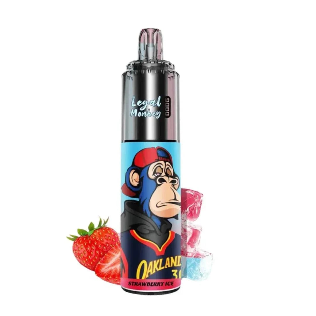 Legal Monkey 9k Puffs Strawberry Ice Flavour