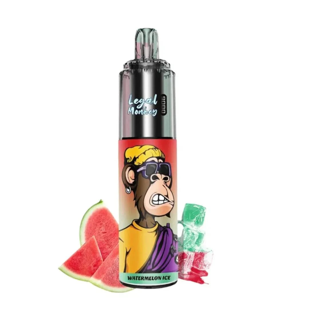 Legal Monkey 9k Puffs Watermelon Ice Flavour